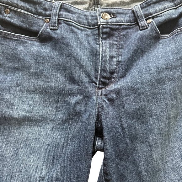 Talbots Womens Slim Ankle Jeans Size 6 Flawless Five-Pocket Design Dark Wash Den - Picture 4 of 8